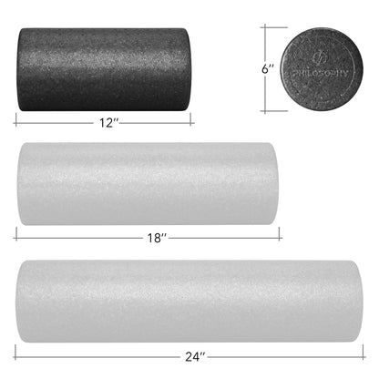 High-Density Foam Roller for Exercise Massage Muscle Recovery - Round